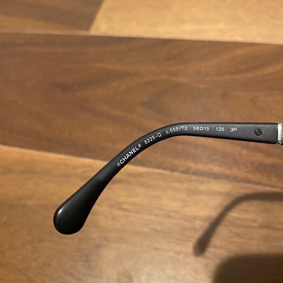 CHANEL Black Blue Mirror Lens Sunglasses - Picture 2 of 4